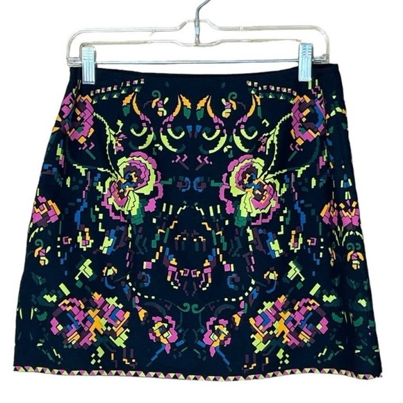 ASOS 100% Cotton Mini Skirt, Multicolored, Unique Design, Medium - Picture 2 of 7